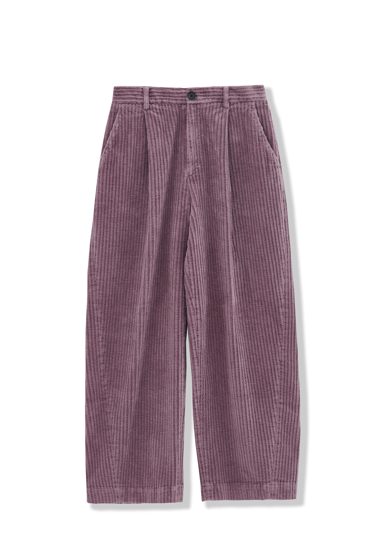 extreme curved wide trousers_mauve